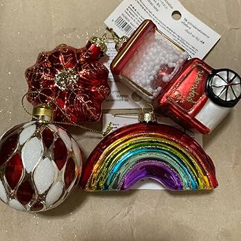 まとめ売り】 フライングタイガー ガラスオーナメント クリスマス