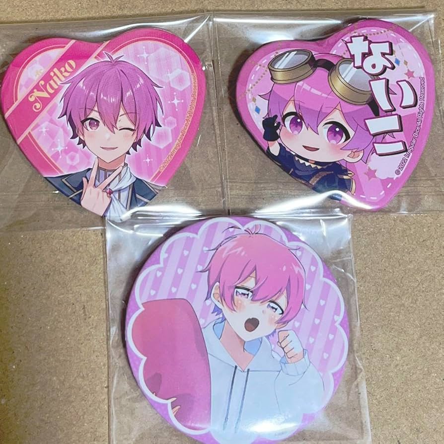 いれいす ないこ 缶バッジ おきて。