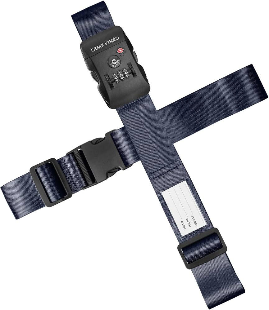 Amazon.co.jp: Travel Inspira【TSAロック】スーツケースベルト 十字型