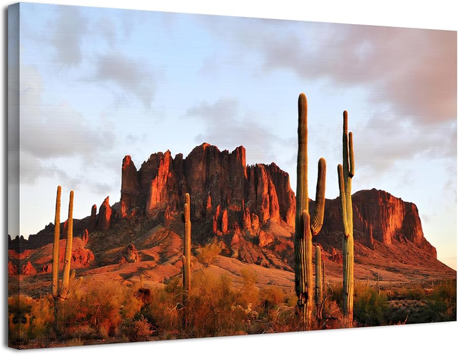 Amazon.com: Superstition Desert Wall Art for Living Room Arizona