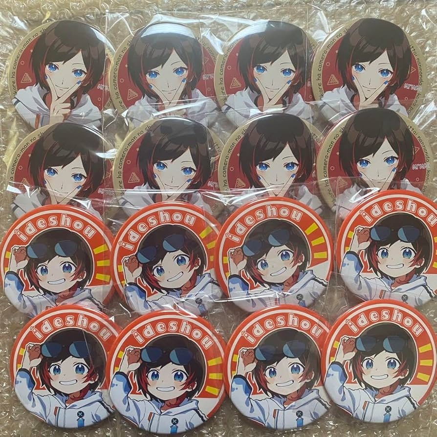 Amazon.co.jp: CR crazy raccoon うるか 缶バッジ : おもちゃ