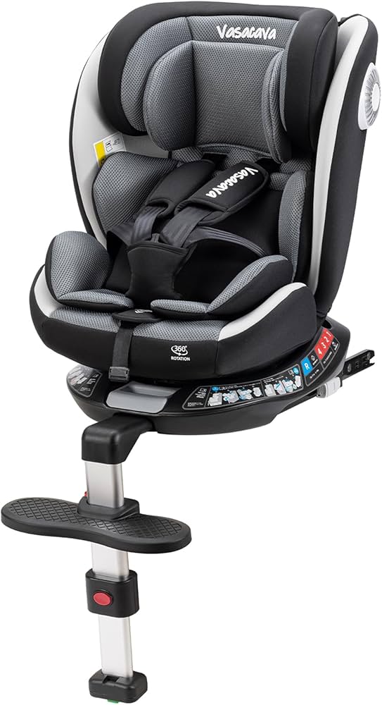 Amazon | Vasacava チャイルドシート 新生児から12歳頃 360°回転式