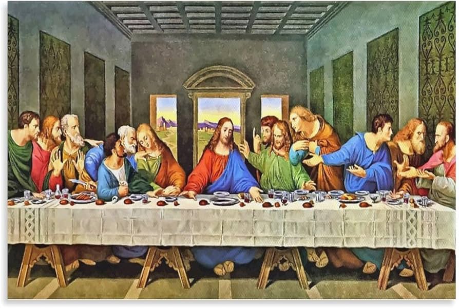 Amazon.co.jp: レオナルド・ダ・ヴィンチ画家最後の晩餐ポスター