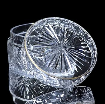 Amazon.co.jp: オールドバカラ 1900年 上級作品 蓋物 切子硝子