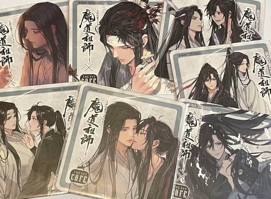 ① 魔道祖師 2023 THEキャラカフェ 特典 コースター 8枚セット ① 魔道