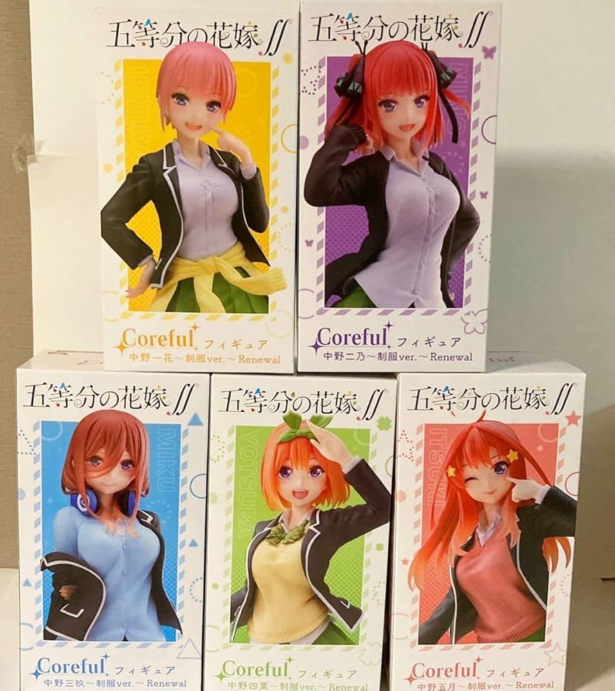 五等分の花嫁 フィギュア 中野一花 二乃 三玖 四葉 4体セット