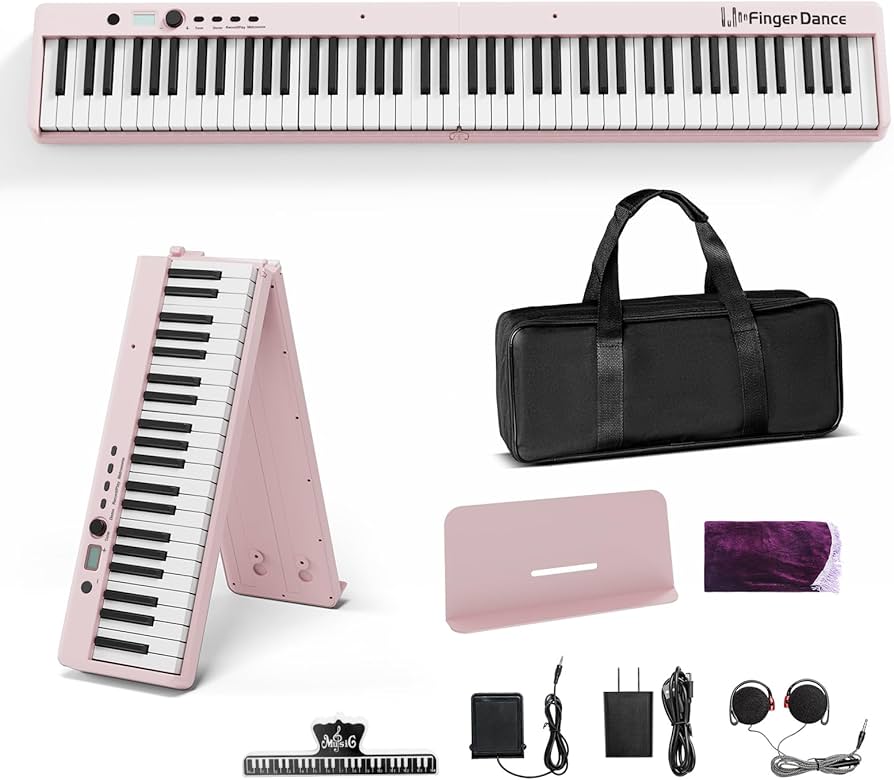 Amazon.com: Finger Dance Folding Piano Keyboard 88 Keys, Portable
