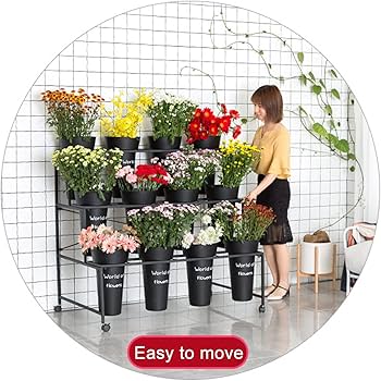 Amazon.co.jp: フラワーバケツディスプレイスタンド -12の曇らされた
