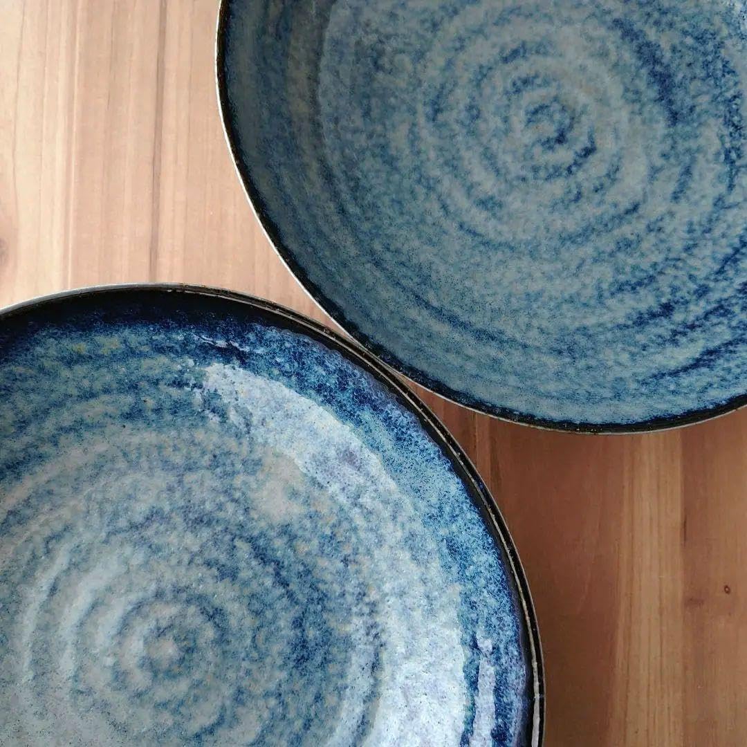 古染花鳥焼物皿(陶板付) 新品 5枚セット 古染花鳥焼物皿(陶板付) 5枚