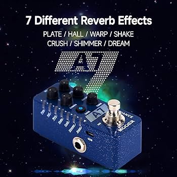 Amazon.com: MOOER A7 Reverb Guitar Pedal Ambiance Versatile with 7