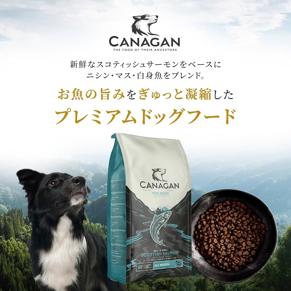 Amazon.co.jp: カナガン ドッグフード サーモン (2kg) ドライフード 全
