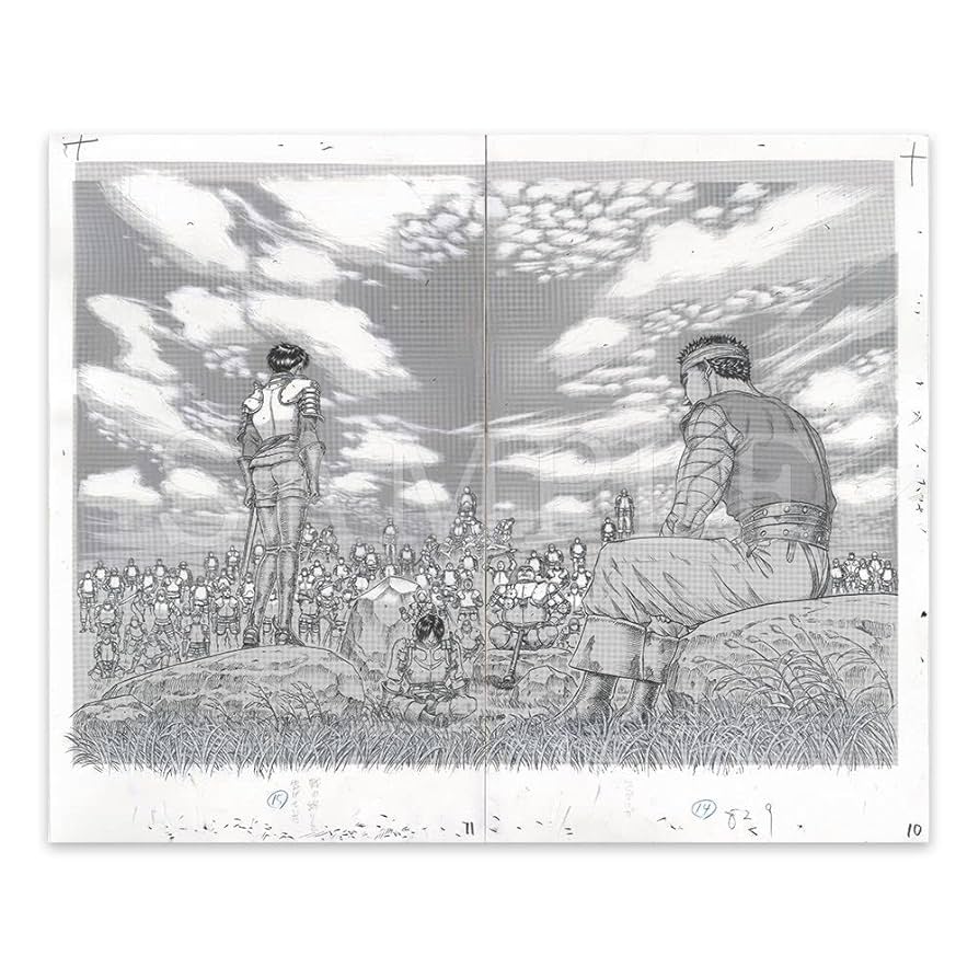 大ベルセルク展 キャラファイングラフTypeD鷹の団複製原画 ベルセルク