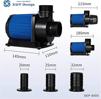 Amazon.co.jp: HSBAO DEP-8000 吐出量8000L/H (毎分133L) 揚程4.5m DC