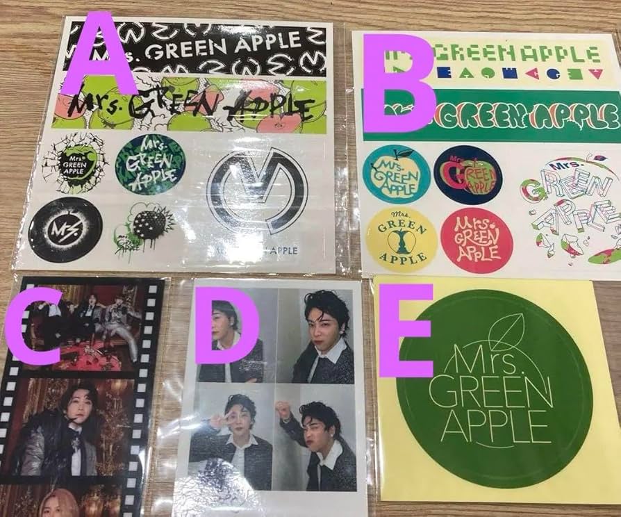 Amazon.co.jp: Mrs. GREEN APPLEステッカー類セット : 文房具