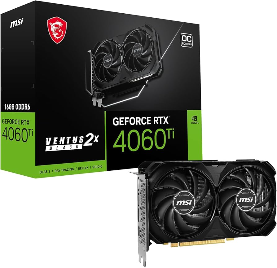 Amazon.com: MSI Gaming GeForce RTX 4060 Ti 16GB GDRR6 Extreme