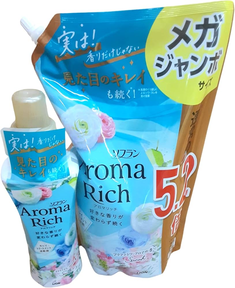 Amazon | セット売り ソフラン アロマリッチ サラ 柔軟剤 本体 480ml+