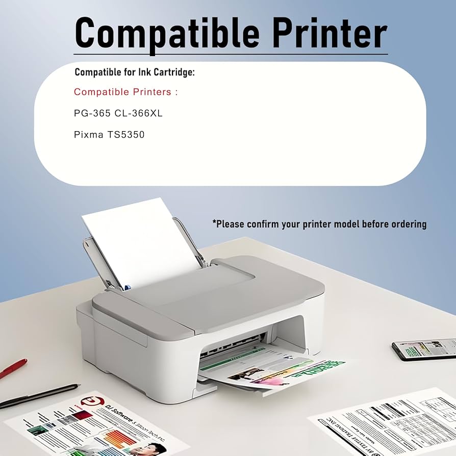 Amazon.com: PG-365XL CL-366XL Ink Cartridges Compatible for Canon