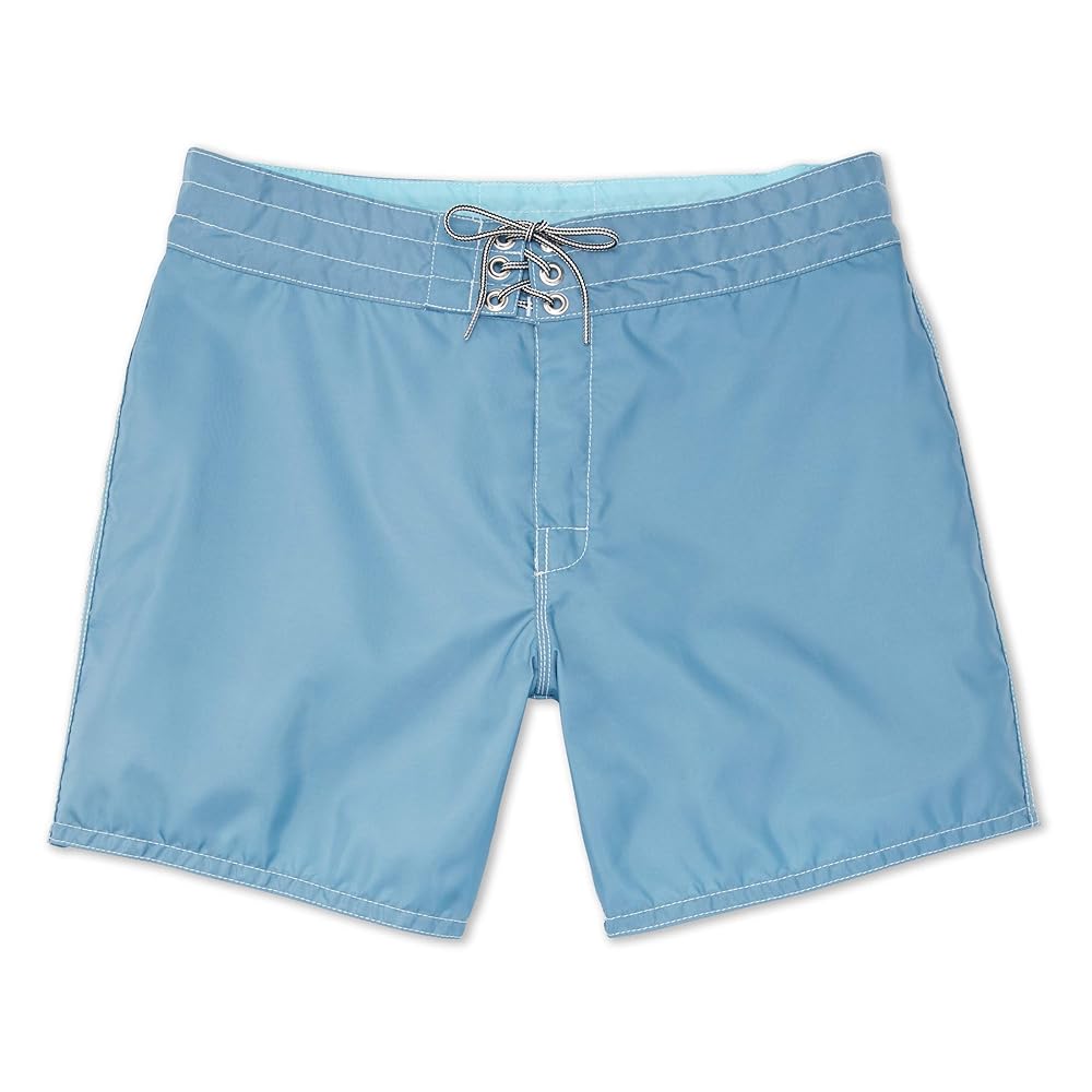 skip】BIRDWELL ボードショーツ ワイン×水色 29インチ skip】BIRDWELL