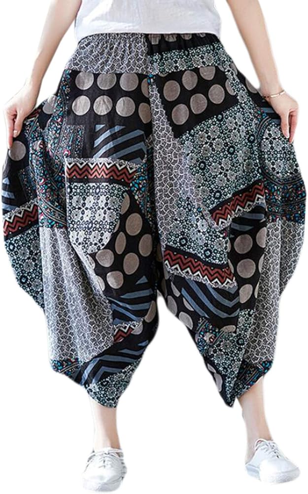 着用少なめパラスパレスリネン素材ワイドパンツガウチョ麻