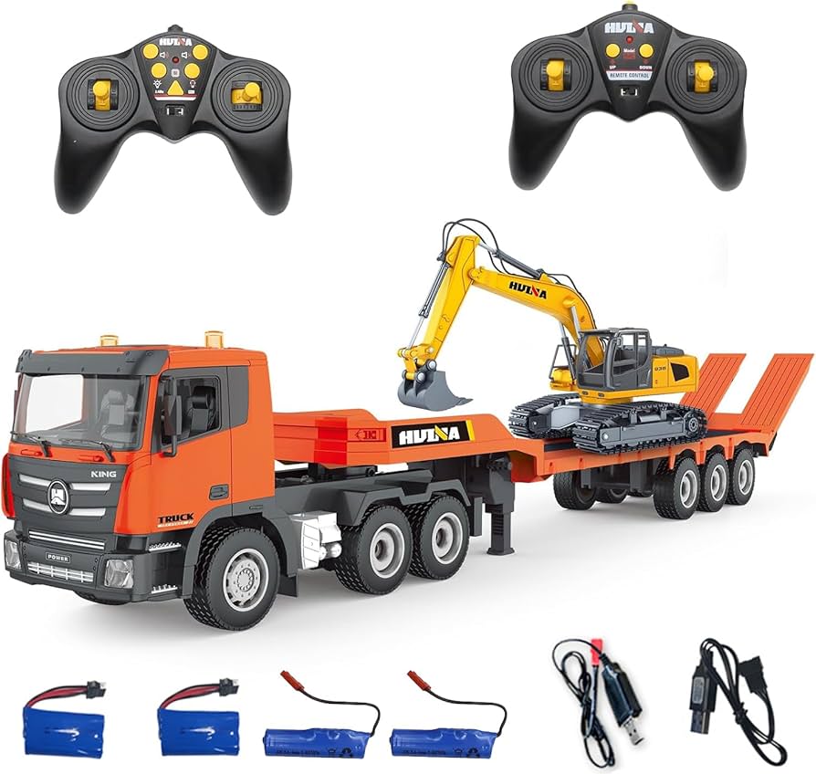 Amazon.co.jp: ラジコンカー こども向け 大型重機回送トレーラー