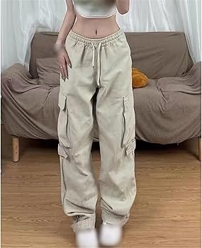 Cargo Pants Women High Waist Women's Pants Womens Side Pocket