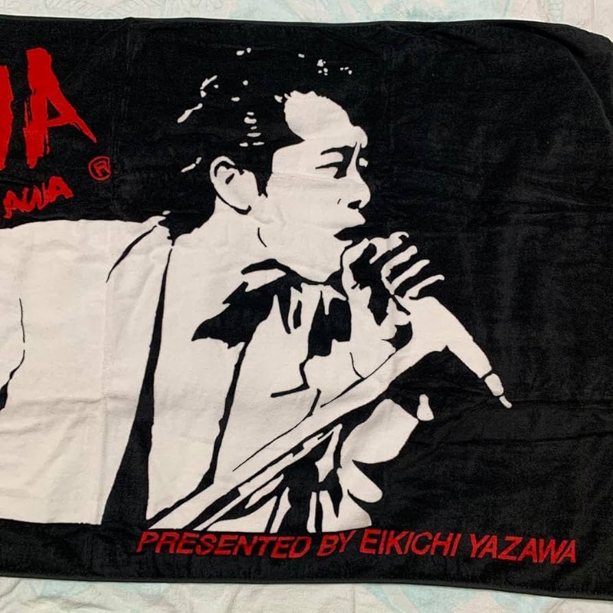 ☆矢沢永吉☆初期COMPANY☆紺地赤ロゴカンパニースペシャルビーチタオル