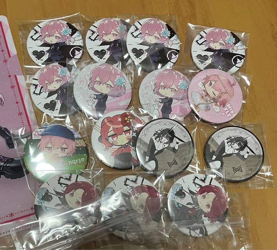 Amazon.co.jp: nqrse なるせ あらき XYZ 缶バッチ 歌い手 グッズ