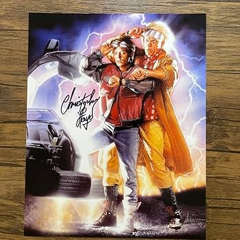 Amazon.co.jp: バックトゥザフューチャー クリストファーロイド氏直筆