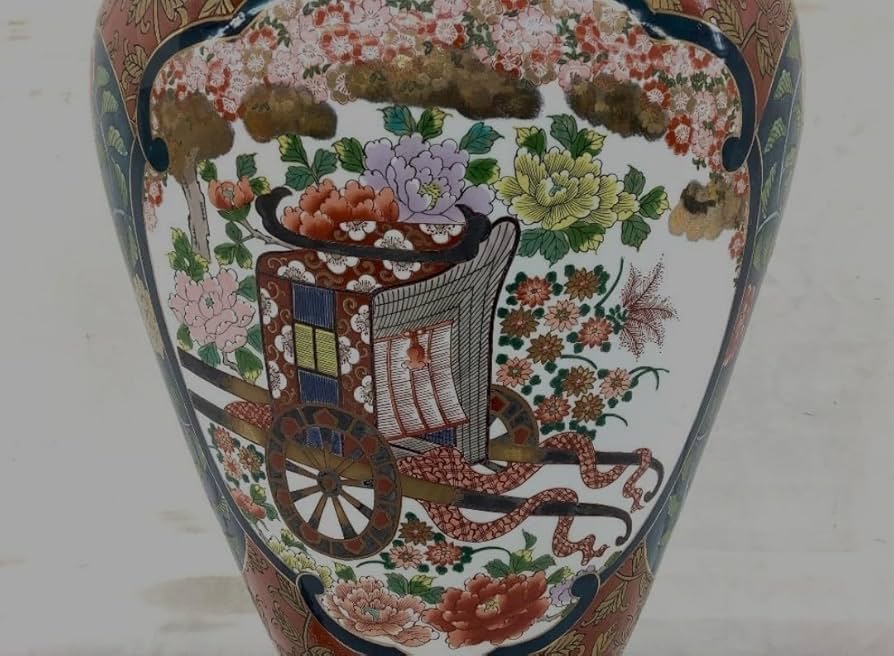 沈香壺 【885】有田焼 飾壺 沈香壺 金龍窯 博山作 約115cm 伝統