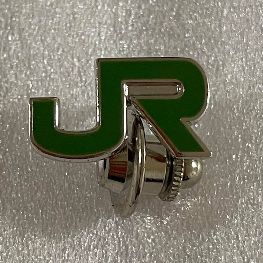 JR東日本 社章 襟章 バッジ グリーン JR東日本 社章 襟章 バッジ