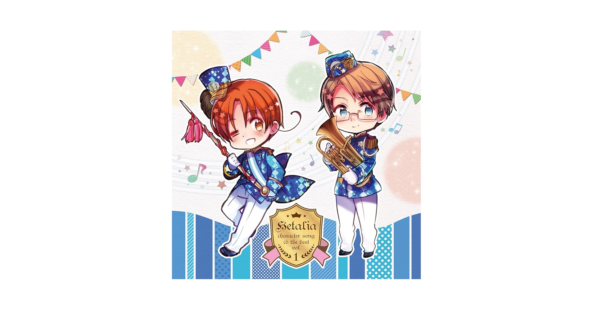 ヘタリア キャラクターソングcd best 中国 ロシア ドイツ 缶バッジ