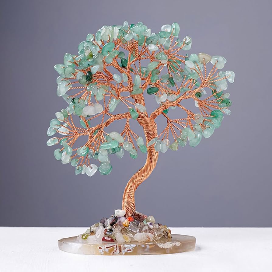 Amazon.co.jp: JAnjiaLxY 天然石 置物 クリスタル 木 玄関 インテリア