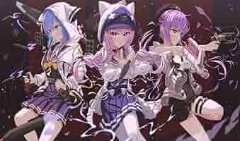 α3 ホロライブ ねこ&不思議の国のアリス 湊あくあ スリーブ&プレイ