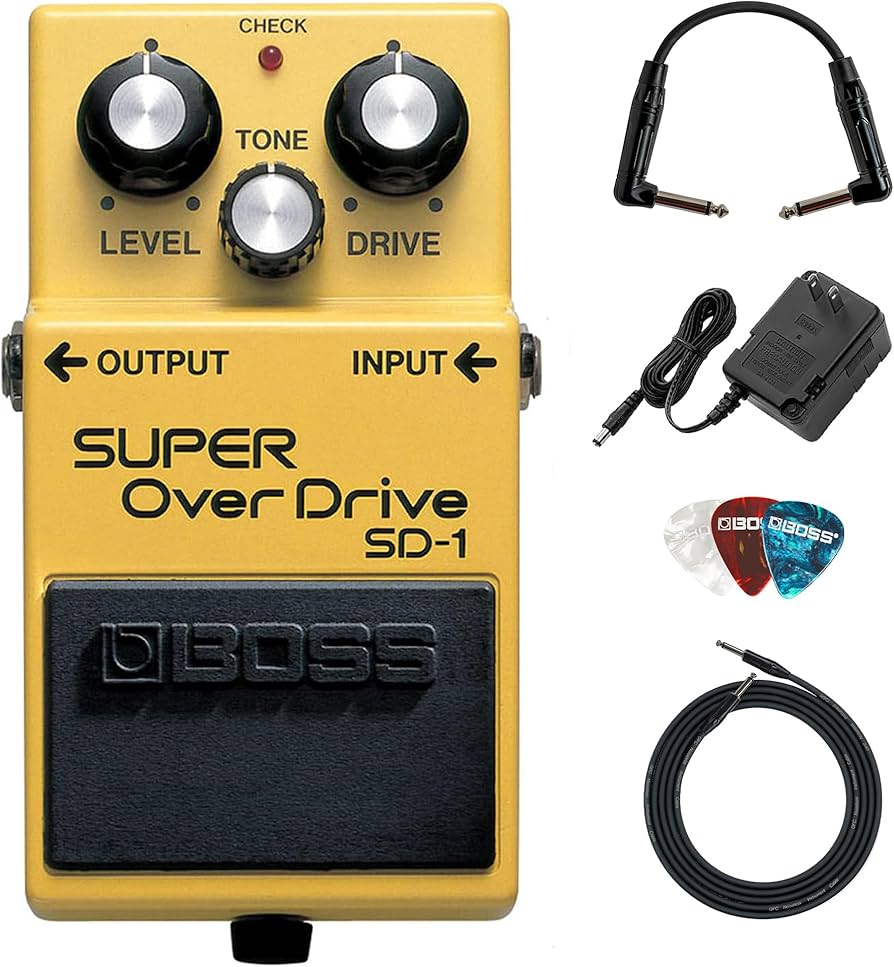 Amazon.com: Boss SD-1 Super OverDrive Pedal Bundle with Gearlux