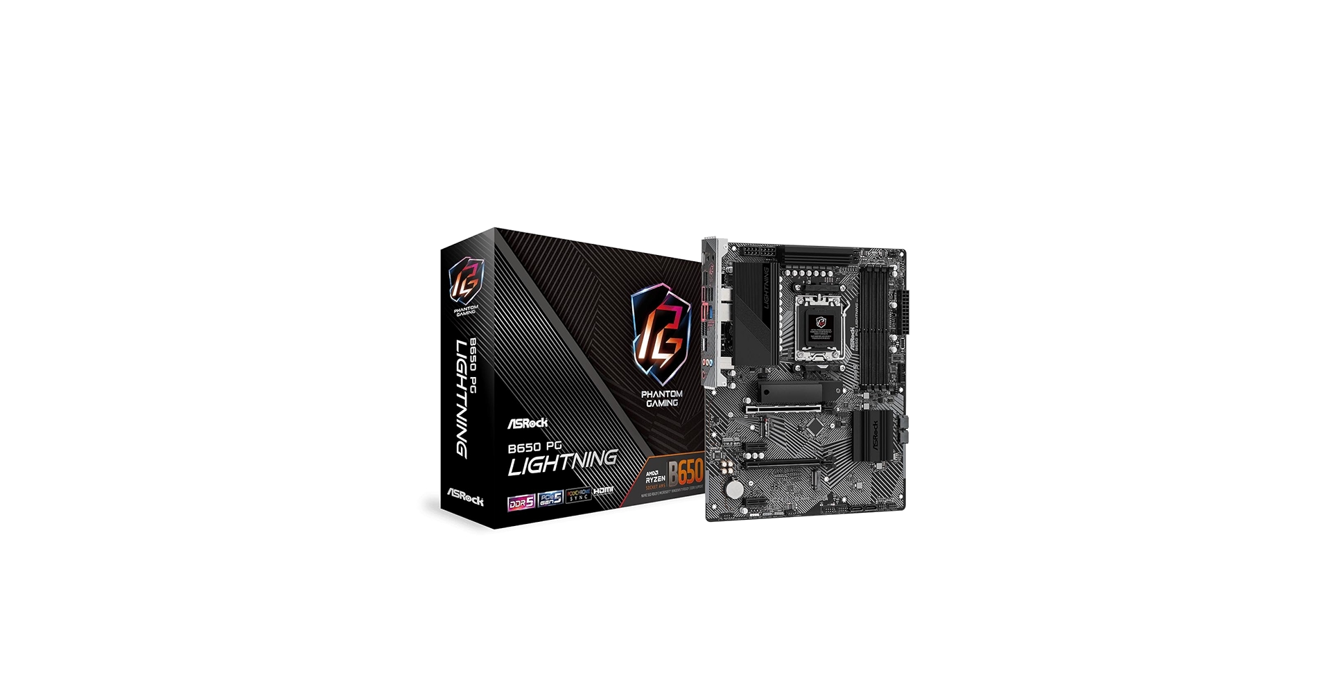 Amazon.com: ASRock B650 PG Lightning AMD AM5 ATX Motherboard