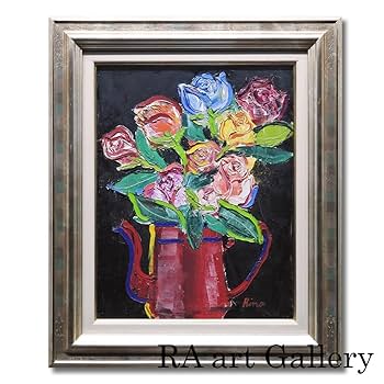 田渕眞兒 油絵 油彩 薔薇シリーズ 花 No.9 田渕眞兒 油絵 油彩 薔薇