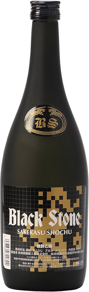 Amazon.co.jp: 秋田県醗酵 酒粕焼酎 ブラックストーン [ 焼酎 41度