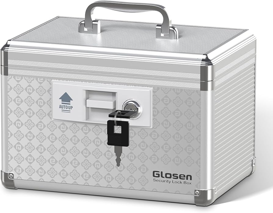 Amazon.com: Glosen Medicine Lock BoxLockable Dorm Storage Trunk