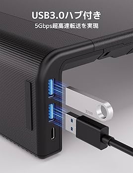 Amazon.co.jp: 工匠藤井 モニタースタンド USB 3.0ハブ Type Cポート