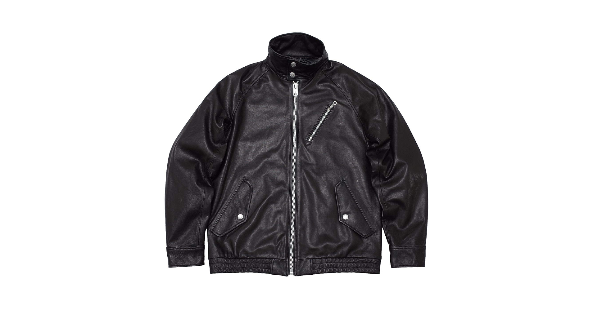 ウメ吉【美品】Schott No.3111028 ゴートレザー ブラック 美品】Schott