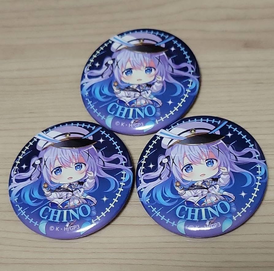 ごちうさ チノ 缶バッジ 銀河特急 12個 ごちうさ チノ 缶バッジ 銀河