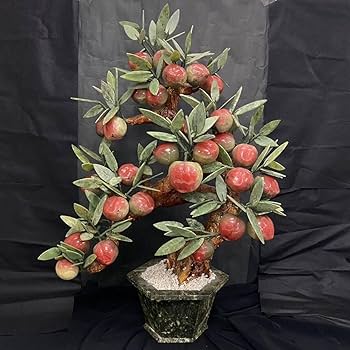 Amazon.co.jp: B50 天然玉 石彫刻 特大 玉石桃木彫刻 寿山桃木 玉桃 桃