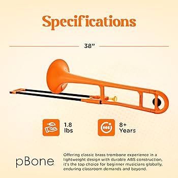 楽天市場】pBONE ピーボーン プラスチック製 トロンボーン オレンジ