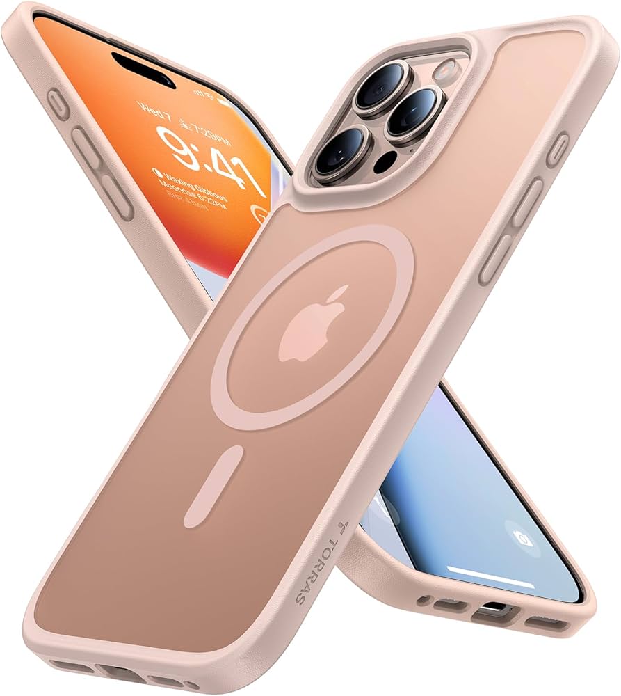 TORRAS iPhone16 ProMax ケース 半透明 マグネット マット TORRAS