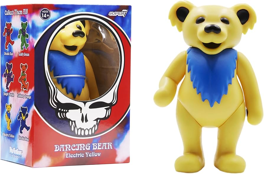 Amazon.com: Super7 Grateful Dead Dancing Bear - 3.75