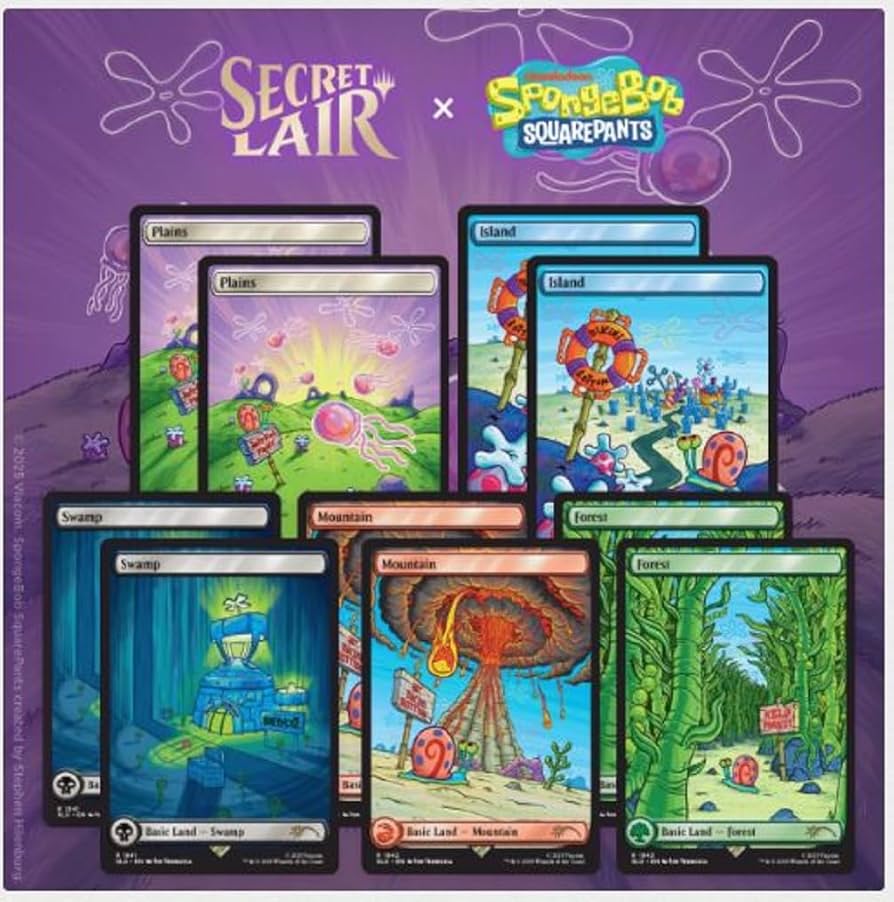 Amazon.com: Magic the Gathering Secret Lair x Spongebob