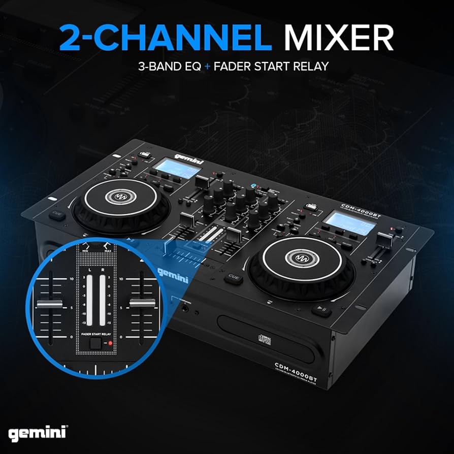 Amazon.com: Gemini Sound CDM-4000BT: All-in-One DJ Standalone DJ