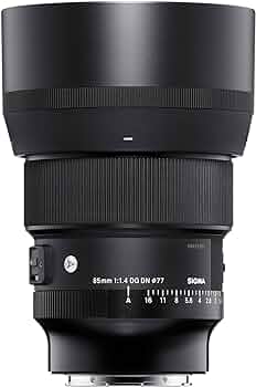 Amazon.com : Sigma 85mm F1.4 DG DN Sony E (322965), Black
