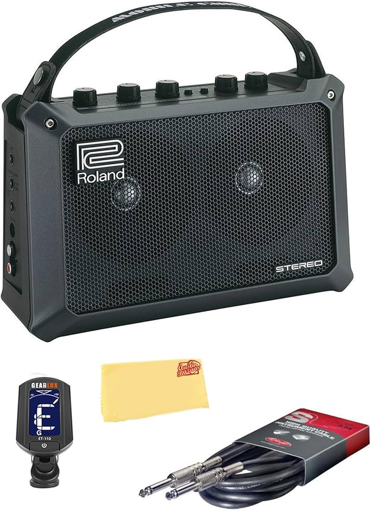 Amazon.com: Roland Mobile Cube Battery-Powered Stereo Amp Bundle