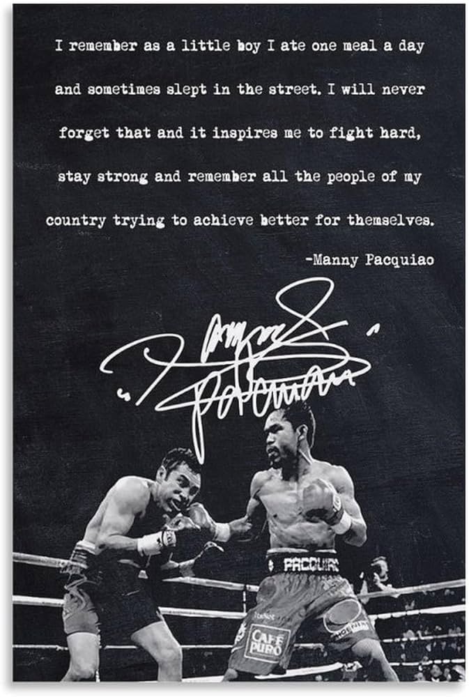マニー パッキャオ 直筆サイン パネル マニー パッキャオ直筆サインパネル